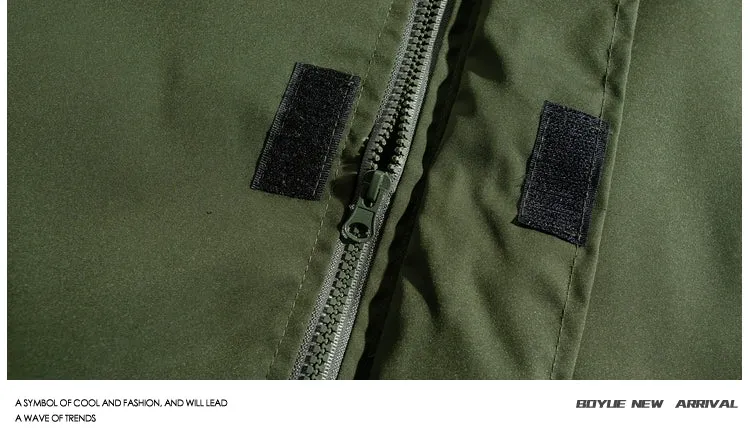 Boyue Spring Spring Autumn Leisure Velcro Hooded Jacket Men's Fashion New New Arrival Jacket Japanese Style Handsome