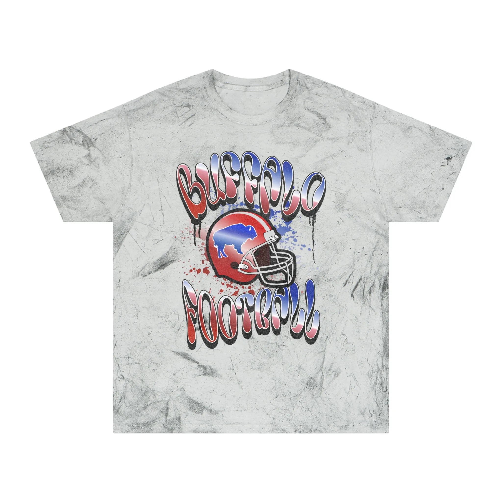 Buffalo Football Color Blast Graffiti T-Shirt