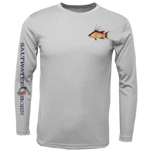 Clean Hogfish Long Sleeve UPF 50  Dry-Fit Shirt