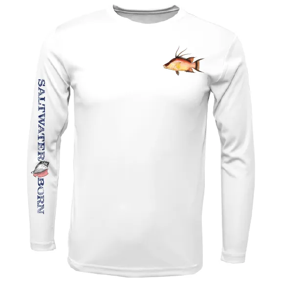 Clean Hogfish Long Sleeve UPF 50  Dry-Fit Shirt