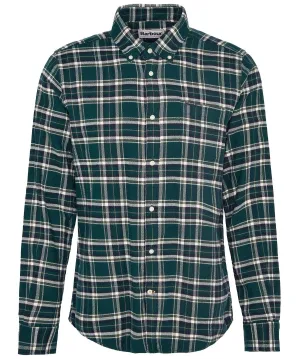 Drumhill Tailored Long Sleeved Shirt in Evergreen by Barbour