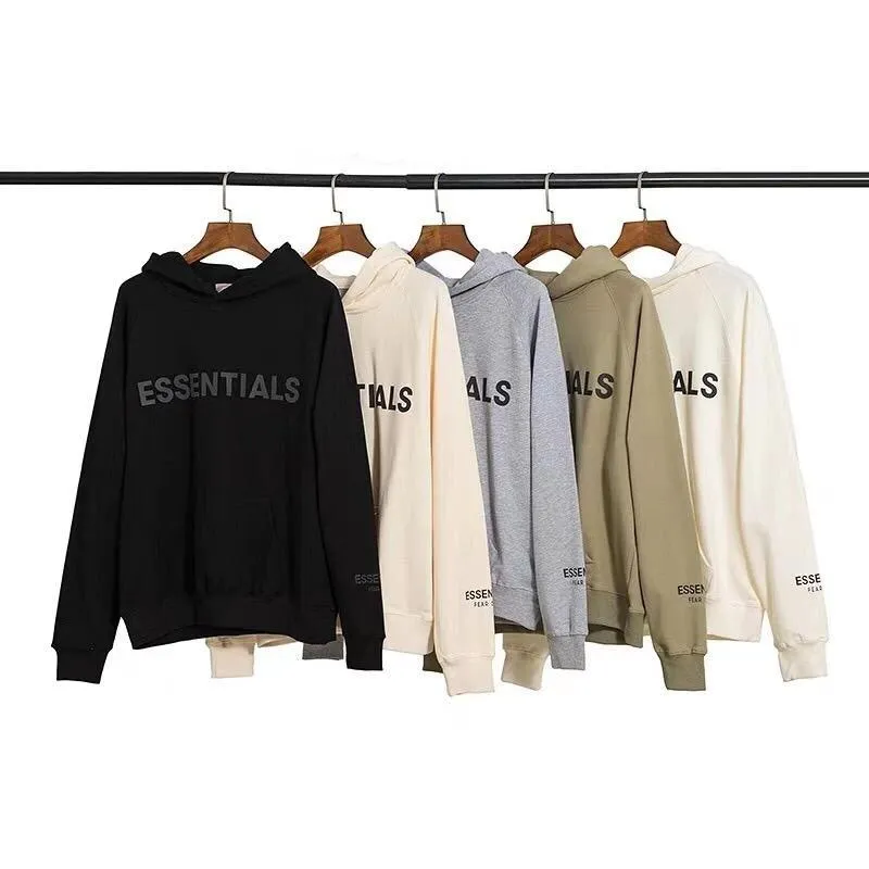 FEAR OF GOD Essentials 3D Silicon Applique Hoodies