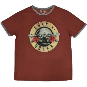Guns N' Roses "Classic Logo" Red Ringer T shirt