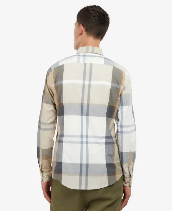 Harris Tailored Shirt in Amble Sand Tartan by Barbour