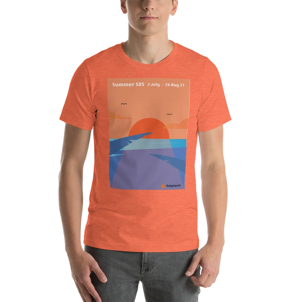 Men's Printed T-shirt - Adaptavist Summer SOS Sun Design