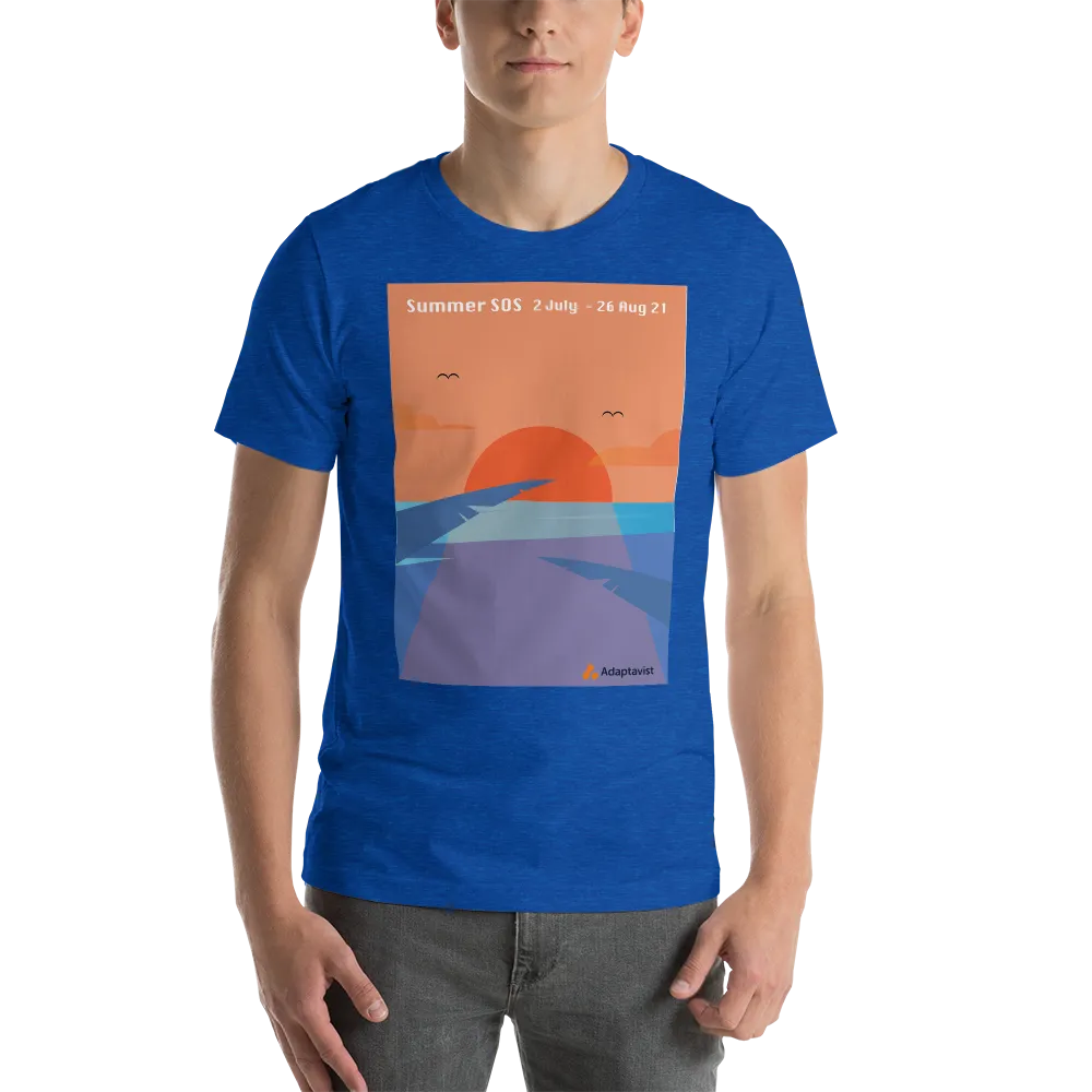 Men's Printed T-shirt - Adaptavist Summer SOS Sun Design