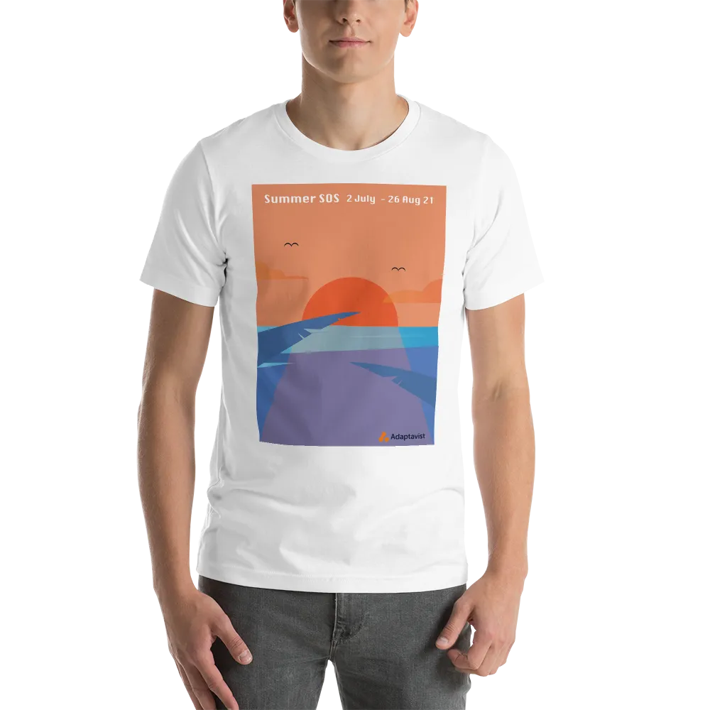 Men's Printed T-shirt - Adaptavist Summer SOS Sun Design