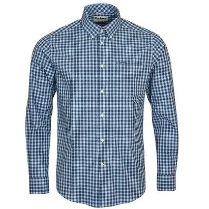 Merryton Tailored Shirt in Blue by Barbour