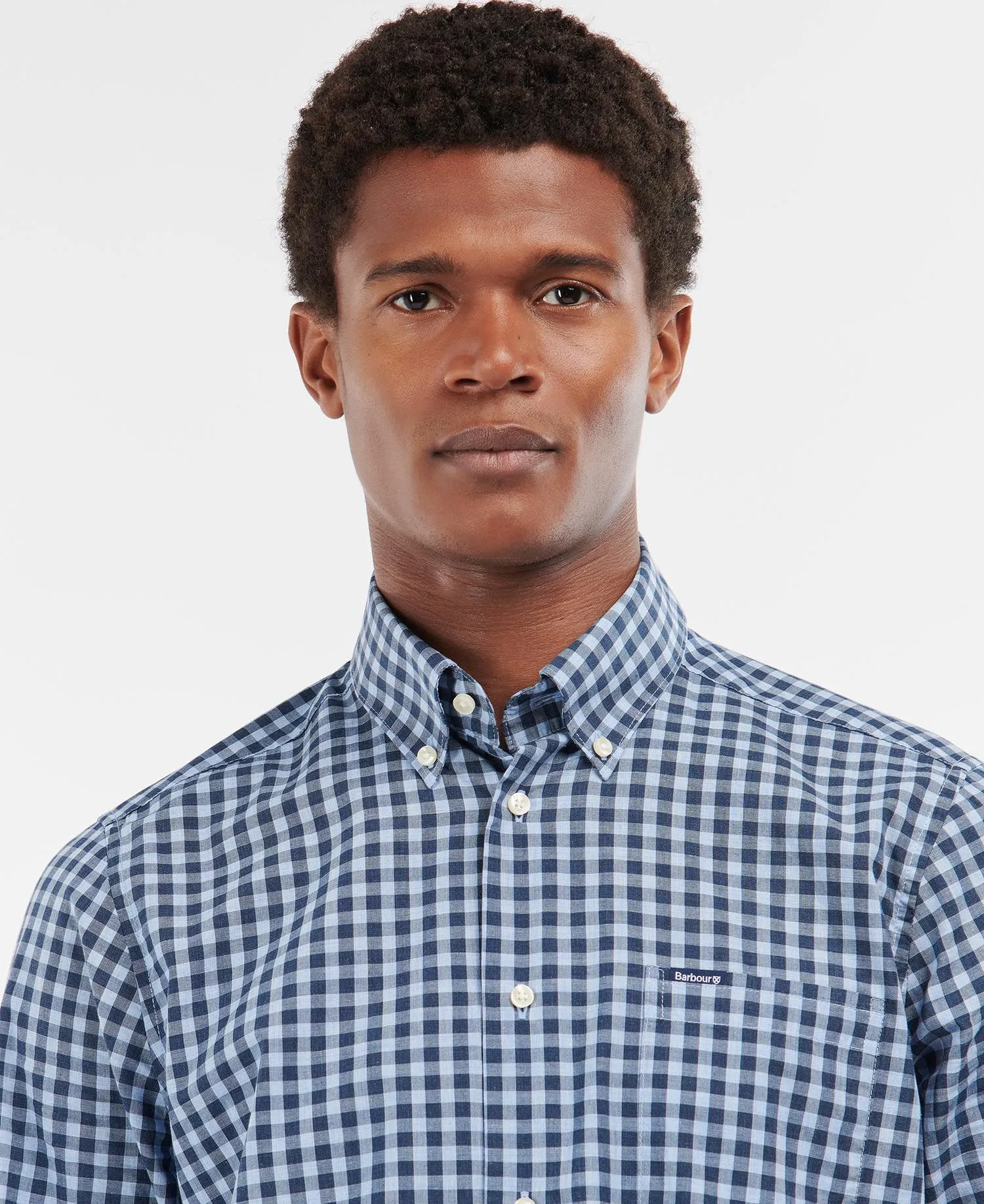 Merryton Tailored Shirt in Blue by Barbour