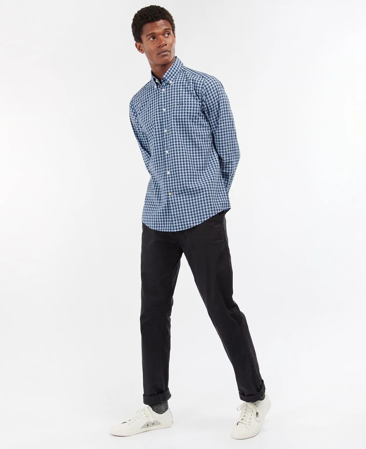 Merryton Tailored Shirt in Blue by Barbour