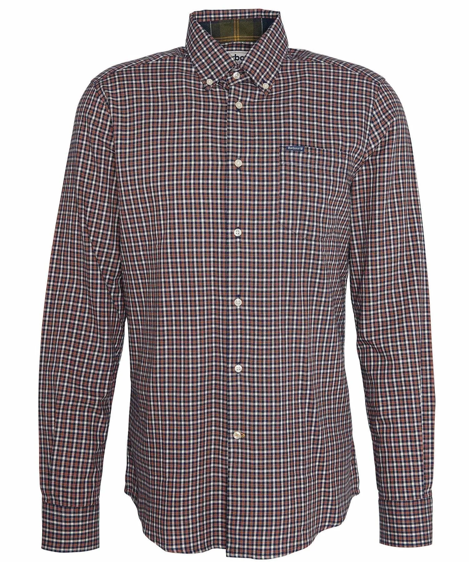 Padshaw Tailored Shirt in Classic Navy by Barbour