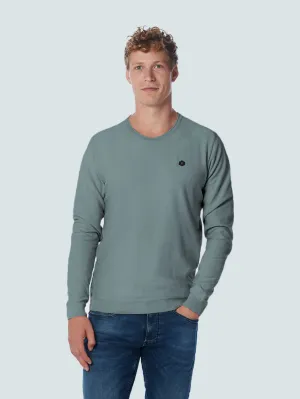 Pullover Crewneck Jacquard With Contrast Colour Inside | Steel
