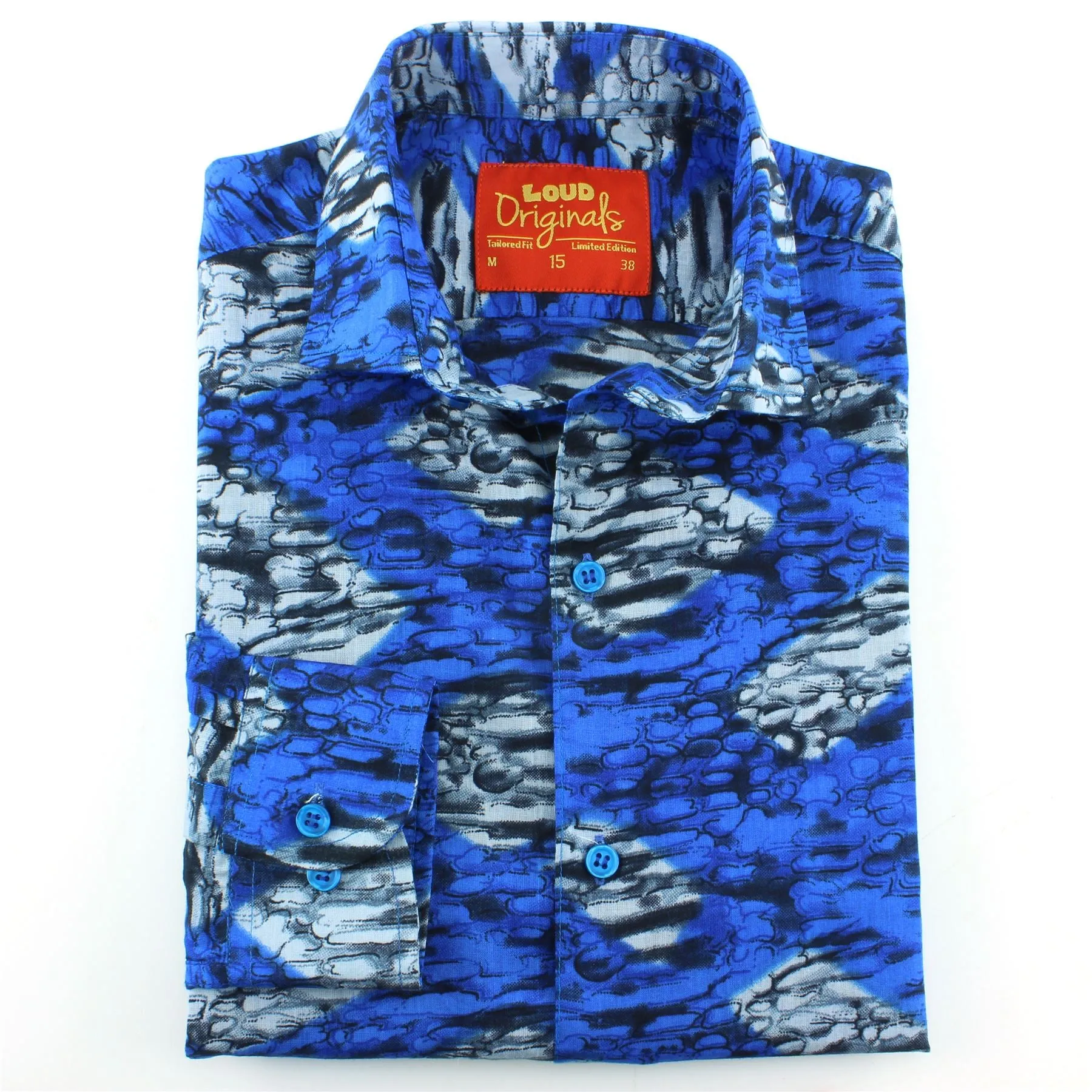 Tailored Fit Long Sleeve Shirt - Abstract Chevrons