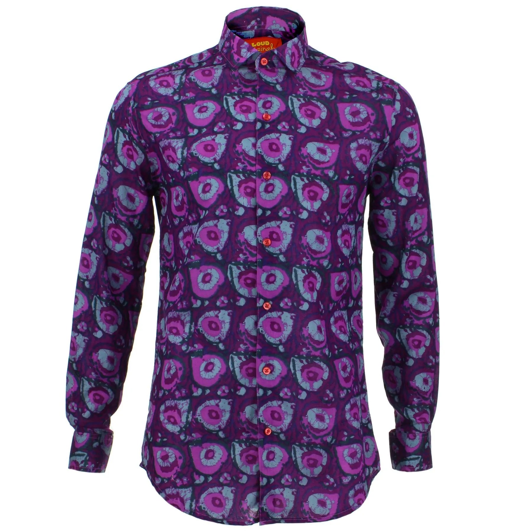 Tailored Fit Long Sleeve Shirt - Paint Splatter