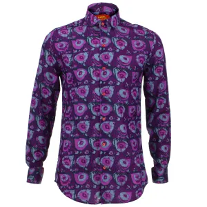 Tailored Fit Long Sleeve Shirt - Paint Splatter