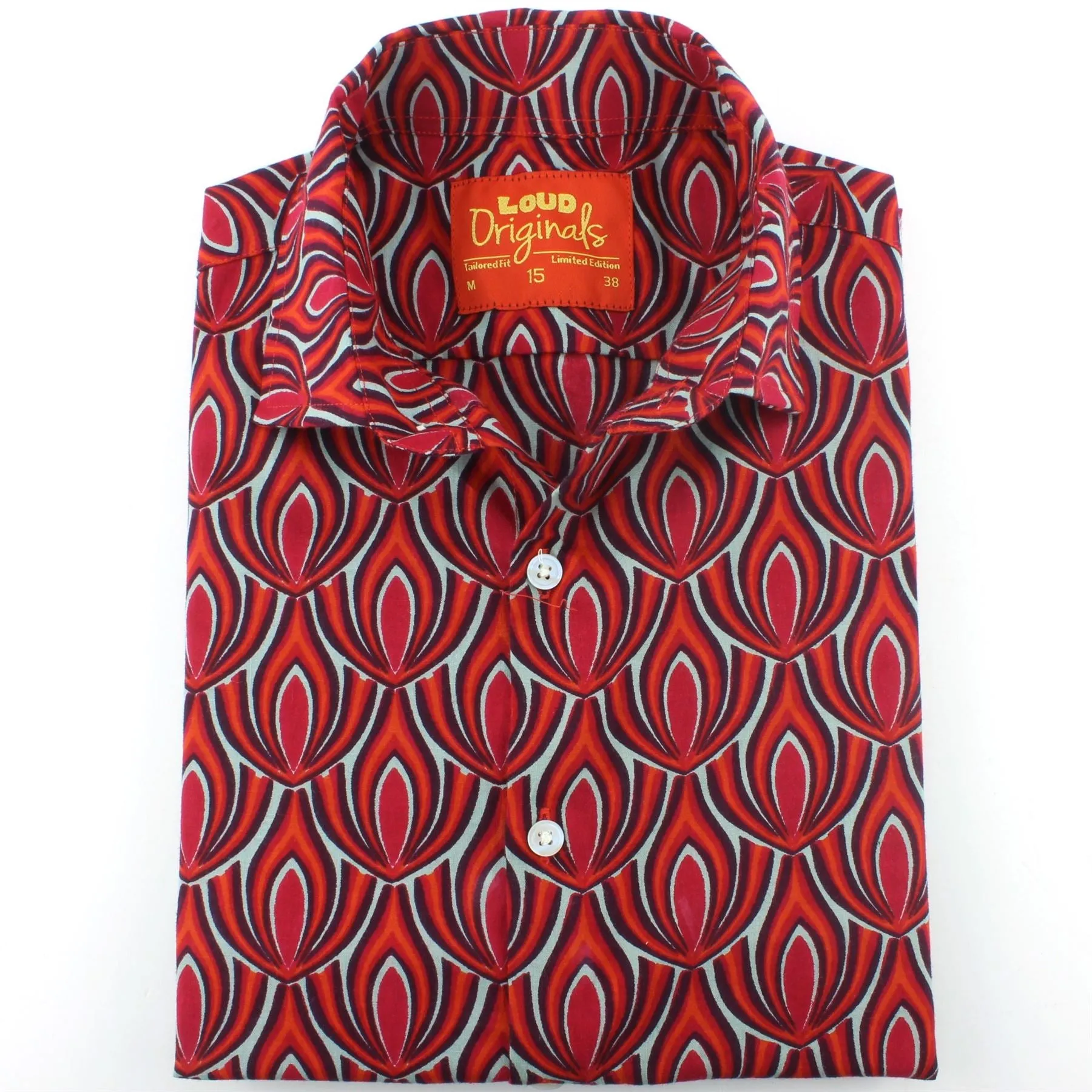 Tailored Fit Long Sleeve Shirt - Red Claw