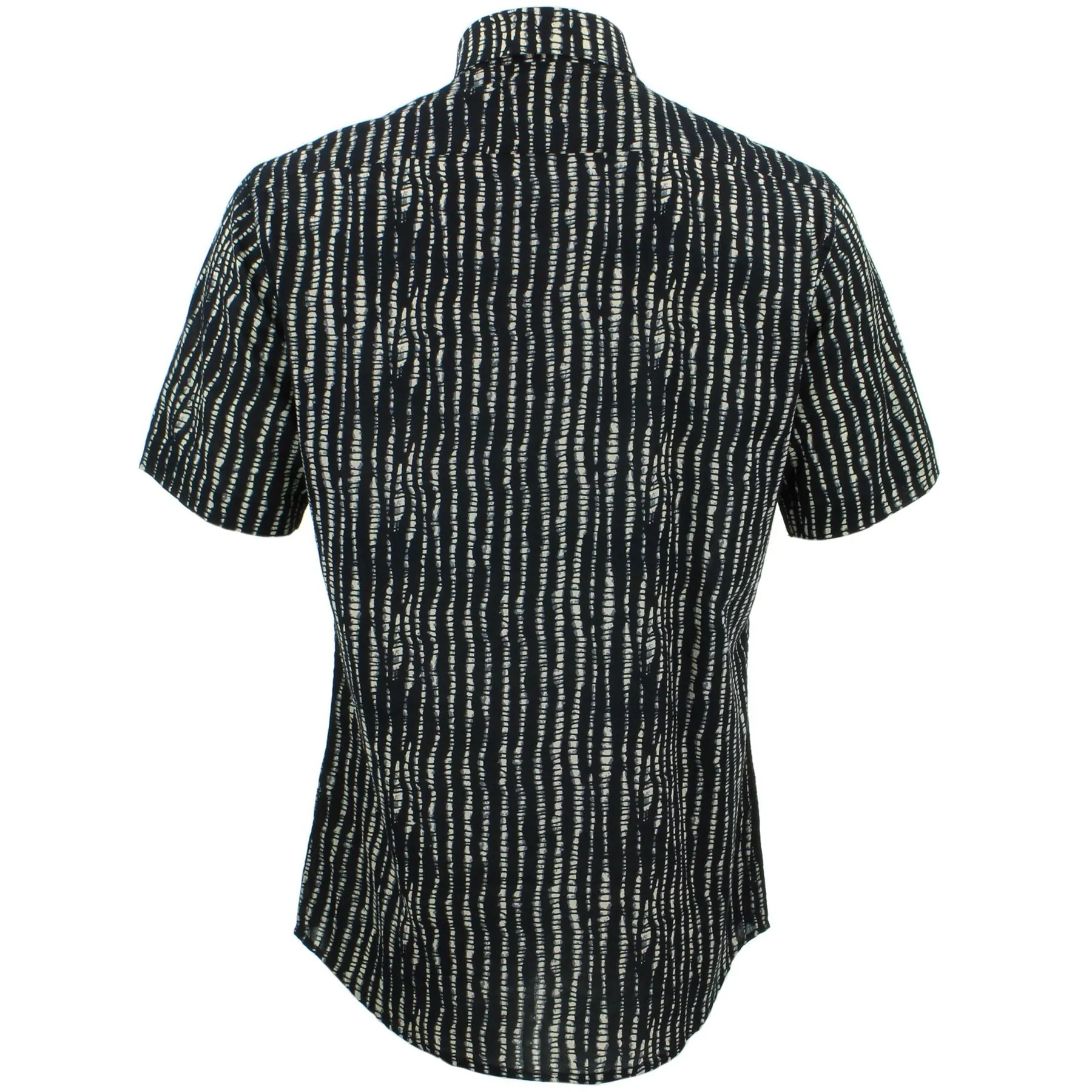 Tailored Fit Short Sleeve Shirt - Spine Lines