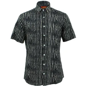Tailored Fit Short Sleeve Shirt - Spine Lines