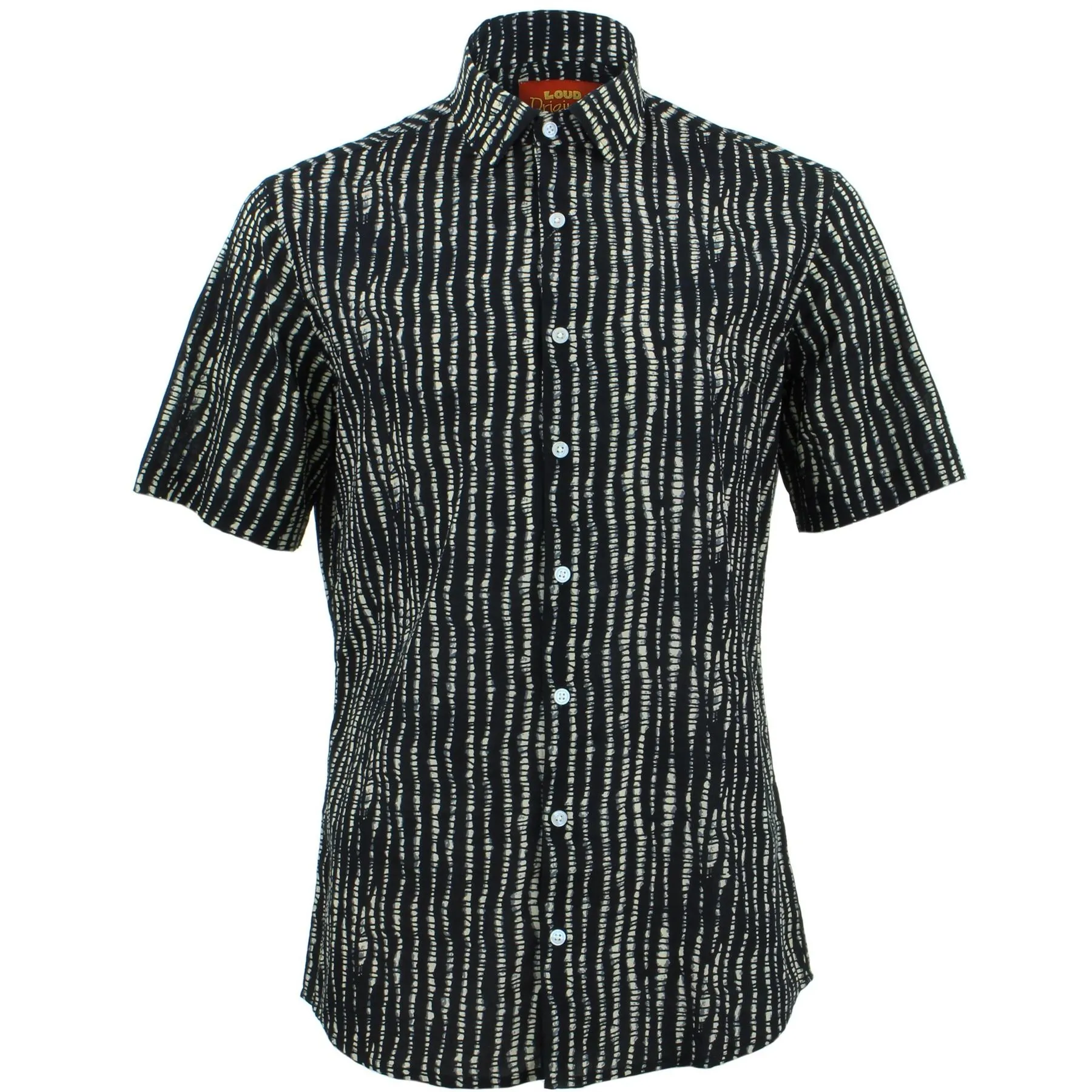 Tailored Fit Short Sleeve Shirt - Spine Lines