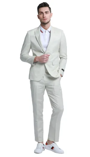 Tazzio M333SK-IVO Mens Suit