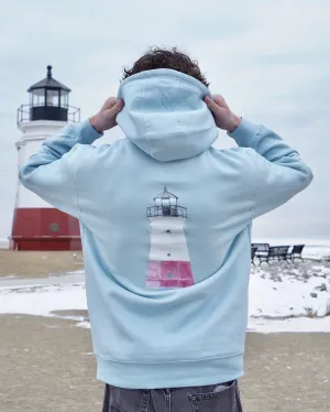 Unisex Vermilion Lighthouse Hoodie-Light Blue