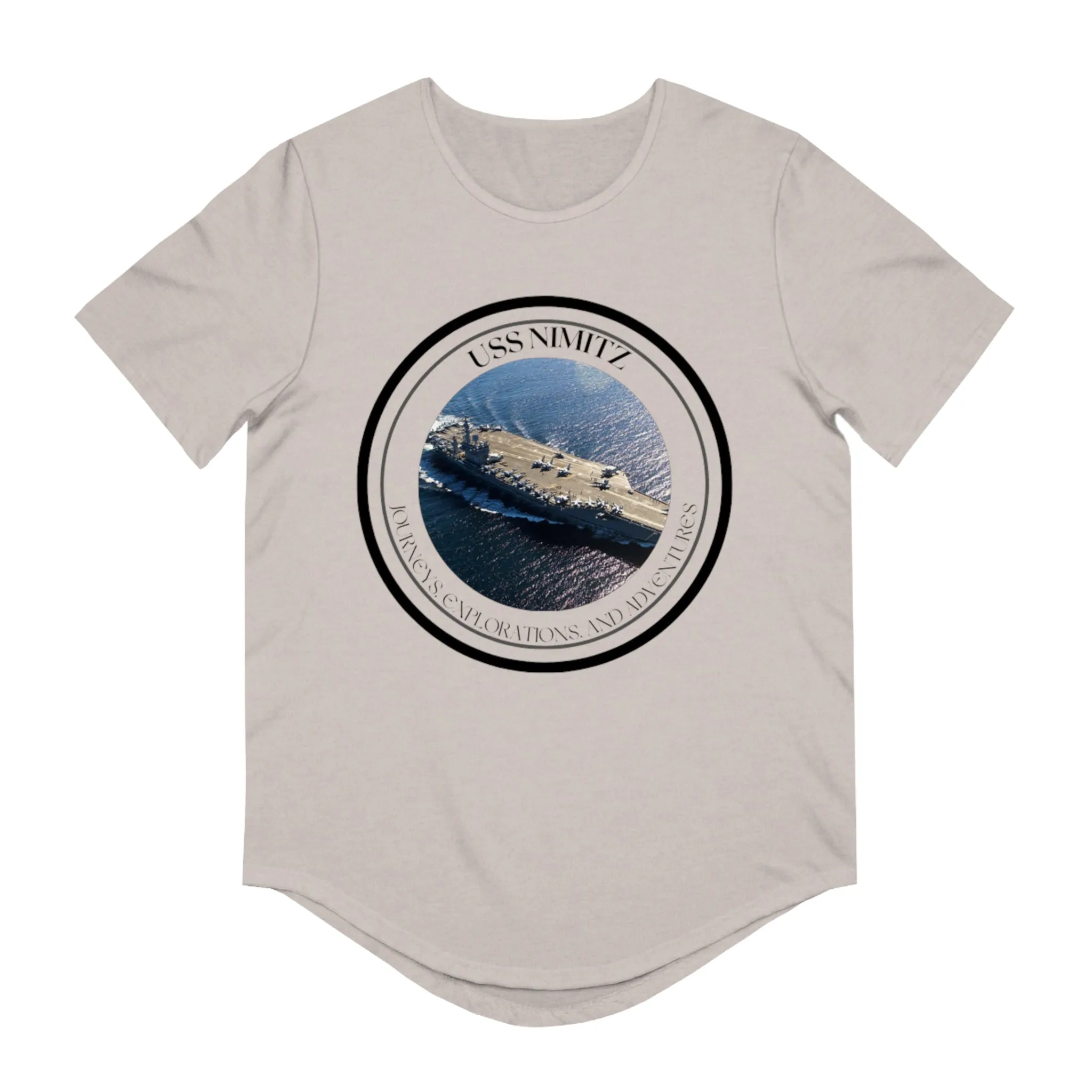 USS Nimitz CVN-86 United States Ships POD  Men's Jersey Curved Hem Tee