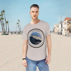 USS Nimitz CVN-86 United States Ships POD  Men's Jersey Curved Hem Tee