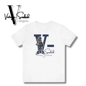 Vintage-Sealed "V-Sealed" Donald Duck Apparel T-Shirts Short Sleeves| Brand New Men's Fashion