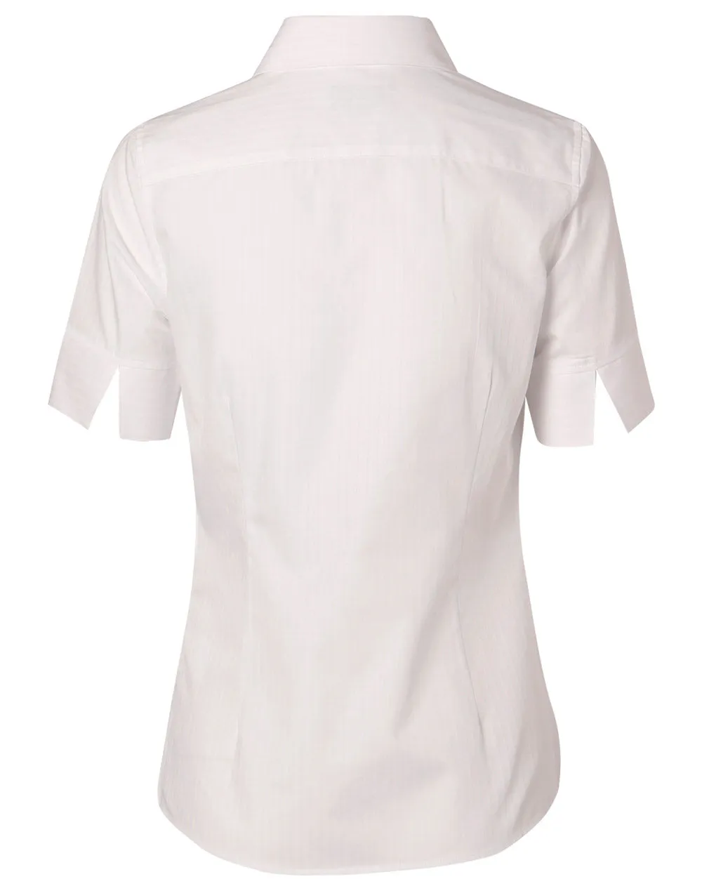 Winning Spirit Women's Self Stripe Short Sleeve Shirt (M8100S)